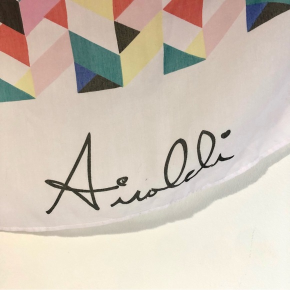 Airoldi Collection Geometric Pattern Scarf - Picture 2 of 4